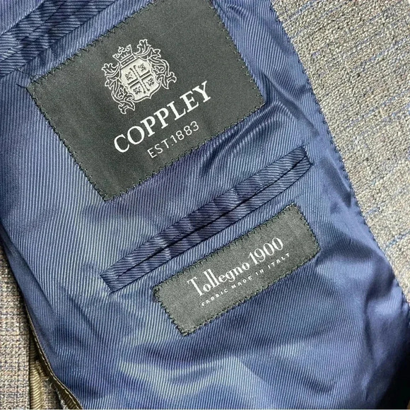 Coppley Mens Wool 2 Button Blazer Jacket Size 44 Regular - Picture 6 of 7